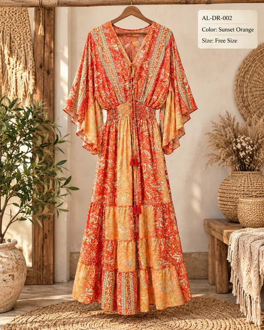 Boho Maxi Dress- AL-DR-002