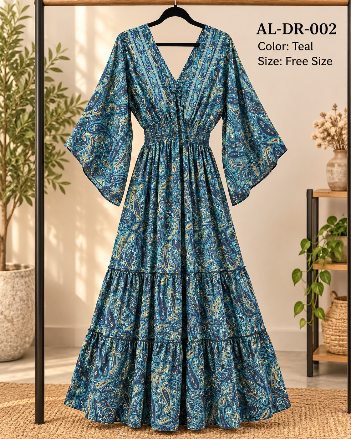 Boho Maxi Dress- AL-DR-002
