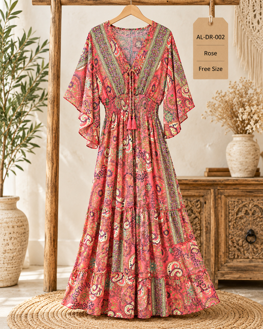 Boho Maxi Dress- AL-DR-002