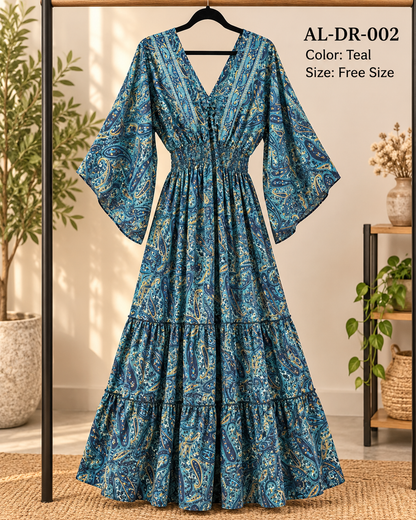 Boho Maxi Dress- AL-DR-002